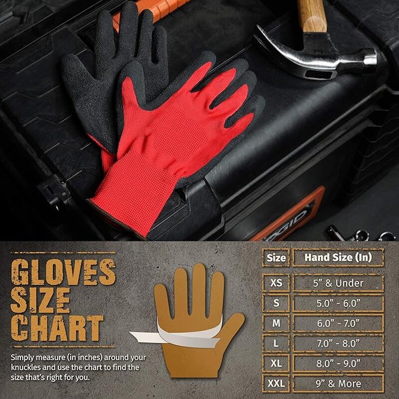 Anti Slip Work Gloves Supplier - Factory Wholesale Crinkle Latex Coated Safety
