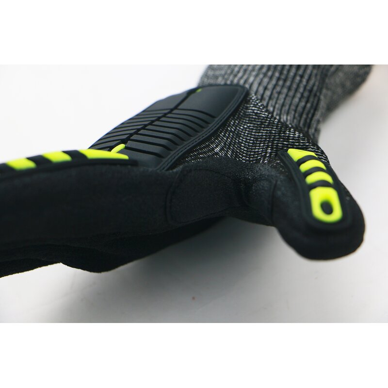 Cut Resistant Safety Gloves Supplier - TPR Impact Sandy Nitrile Palm Coated