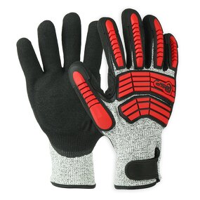 Impact Safety Gloves Supplier - Heavy Duty Nitrile Coated Oilfield Tpr Mechanic