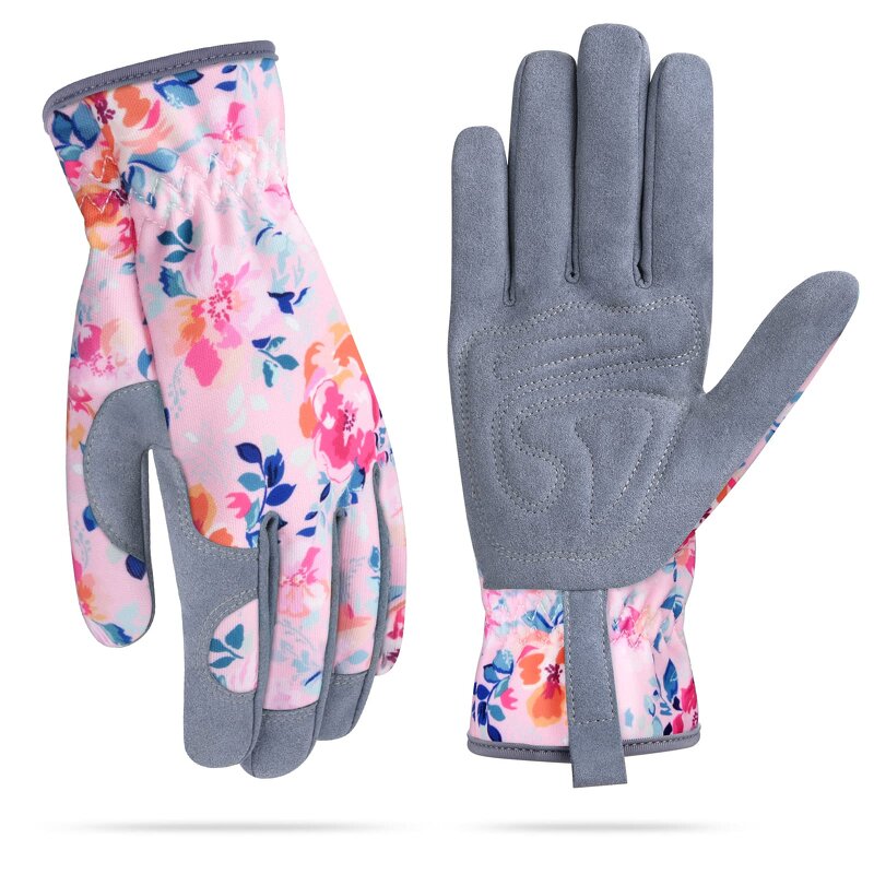 Flower Leather Garden Gloves Factory - BSP Wholesale Custom Womens Ladies Work