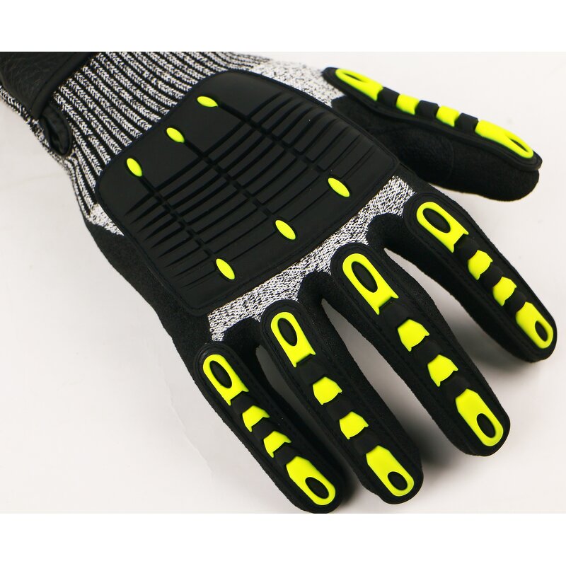 Cut Resistant High Impact Gloves Manufacturer - EN388 TPR Sandy Nitrile Coated