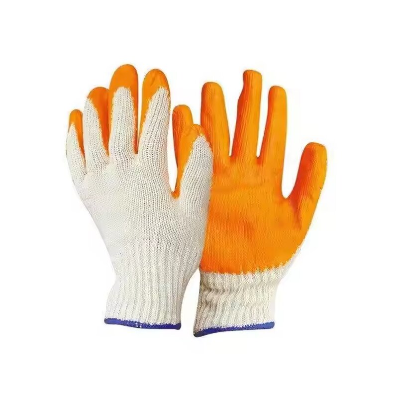Latex Half Coated Gloves Factory - Wholesale Custom Labor Cotton Fiber Safety