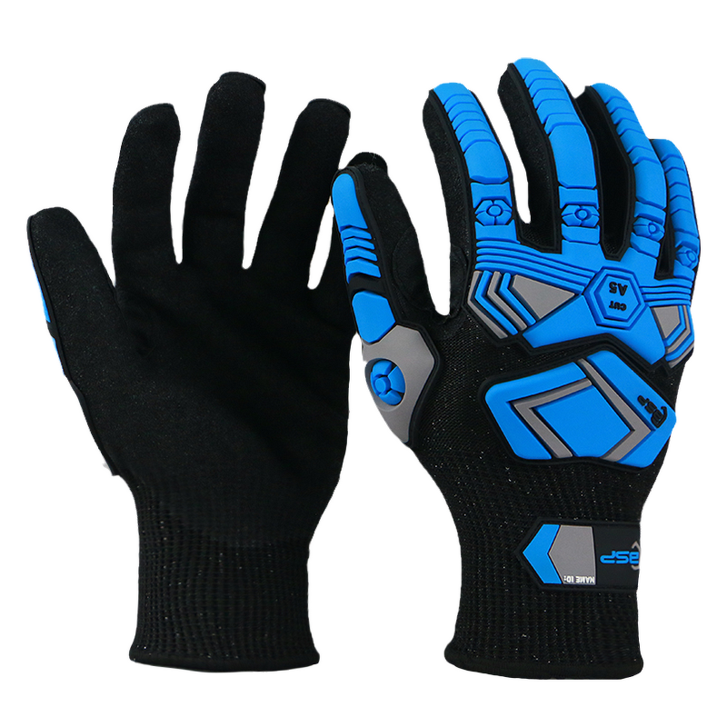TPR Cut Resistant Gloves Factory - ANSI HPPE Level 5 Nitrile Coated