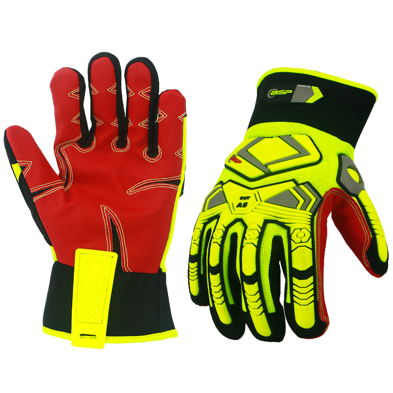 Winter Impact Work Gloves Supplier - BSP Black Lined Tpr Anti Impact Oil Field