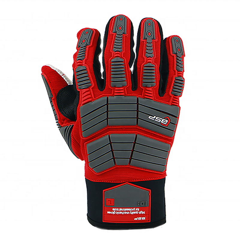 Oil Field Impact Gloves Factory - BSP Anti Slip Construction Cotton Safety