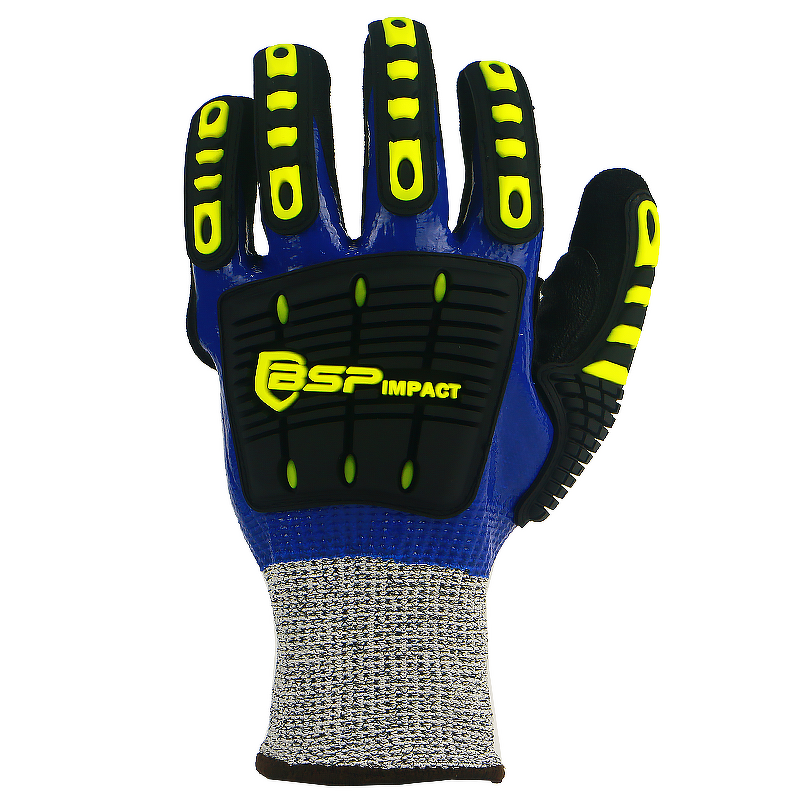 Impact Protection Gloves Manufacturer - TPR Sandy Nitrile Coated Waterproof