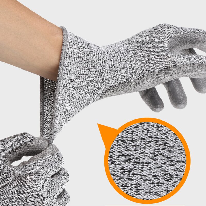 Industrial Cut Resistant Gloves Manufacturer - Professional Pu Coated Hppe Level 5