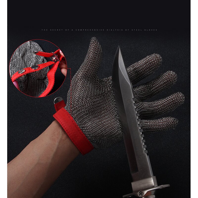 Stainless Steel Mesh Gloves Factory - Custom Level 9 Cut Resistant for Butcher