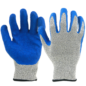 Cut Resistant Gloves Manufacturer - BSP Latex Crinkle Coated Oyster Shucking