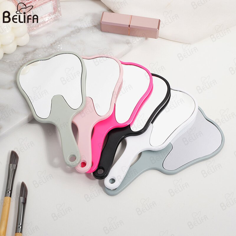 Handheld Mirror Manufacturer - OEM Custom Multi Function Tooth Shaped Plastic