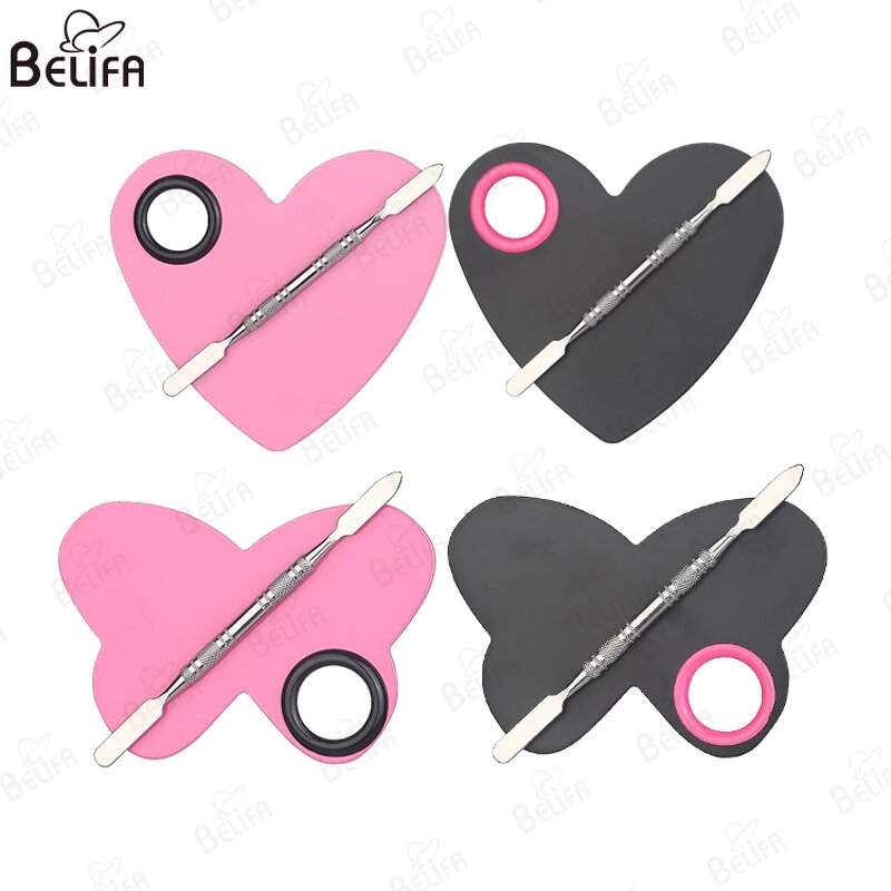 Makeup Palette Manufacturer - Wholesale Butterfly Heart Stainless Steel Mixing