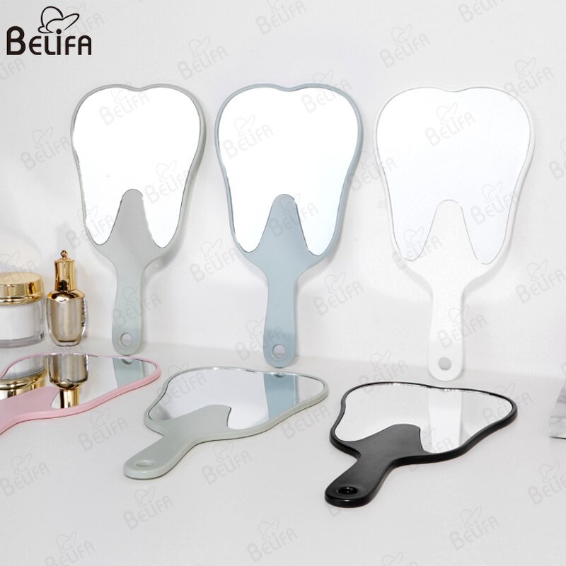 Handheld Mirror Manufacturer - OEM Custom Multi Function Tooth Shaped Plastic
