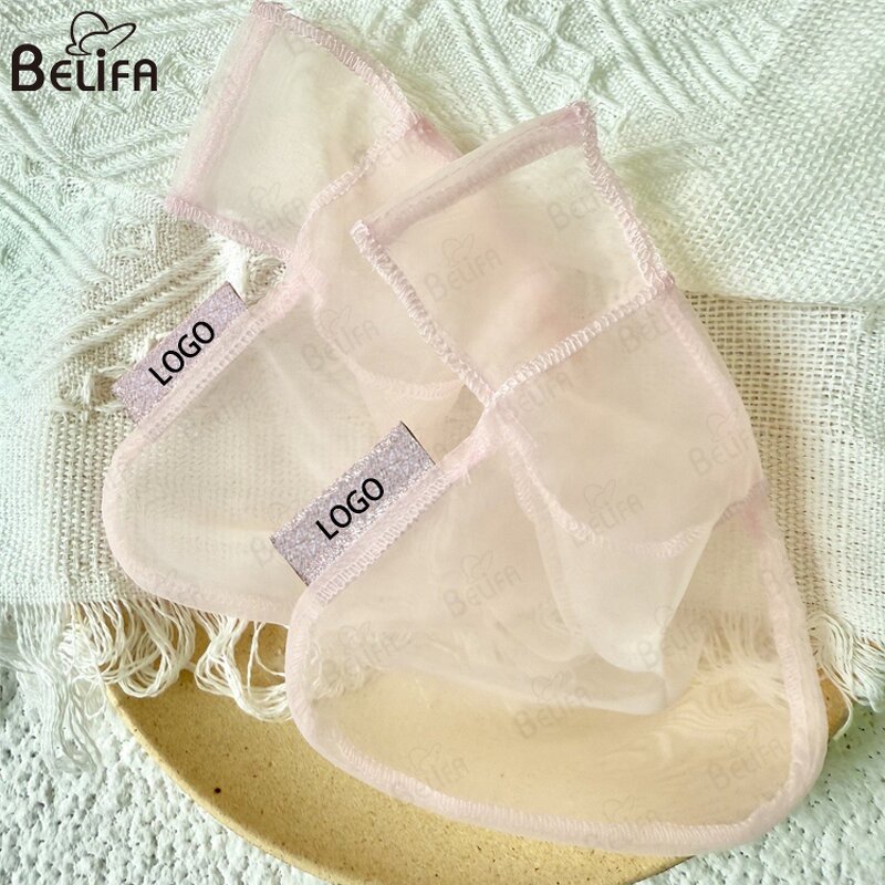Organza Bag Manufacturer - OEM Custom Embroidered Label Plain Pink Pouch