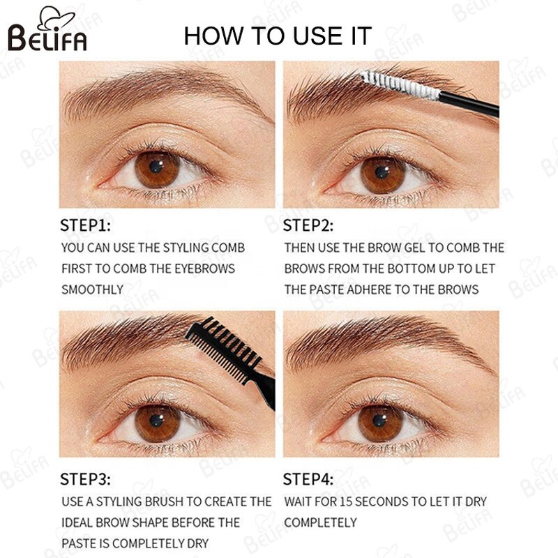 Eyebrow Gel Manufacturer - OEM Custom Brow Sculpt Fix Lift Setting Gel