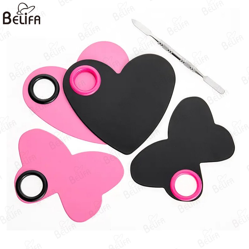 Makeup Palette Manufacturer - OEM/ODM New Heart Shape Stainless Steel Spatula