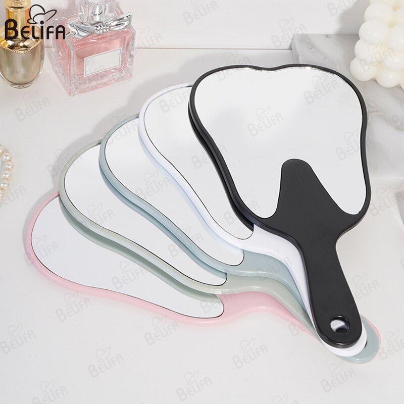 Handheld Mirror Manufacturer - OEM Custom Multi Function Tooth Shaped Plastic