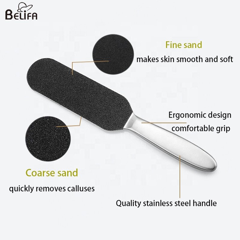 Foot File Manufacturer - OEM/ODM 10pcs Sandpaper Replacement Double Sided Metal