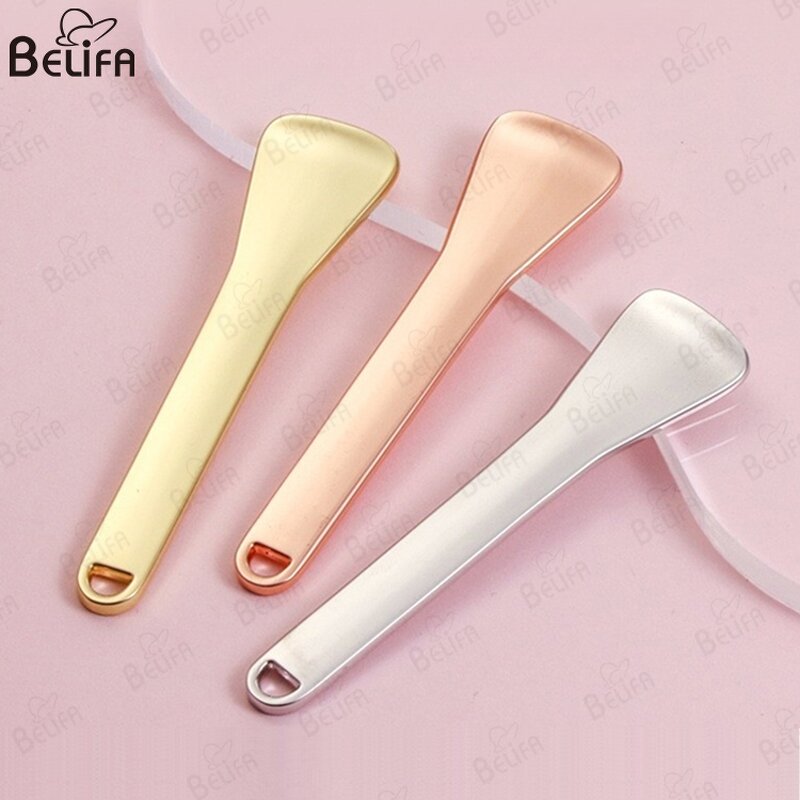 Cosmetic Spatula Manufacturer - OEM Custom Metal Face Lifting Scoop Mini Spoon