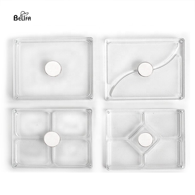 Makeup Mixing Palette Manufacturer - OEM/ODM Patent Magnetic Clear Acrylic with Lid