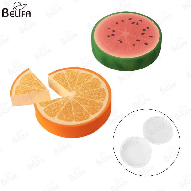 Makeup Sponge Manufacturer - OEM Custom Unique 6Pcs Orange Wedge Design