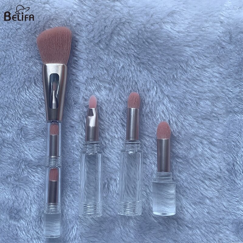 Makeup Brush Set Manufacturer - OEM/ODM Portable Four Heads with Eyelash Curler