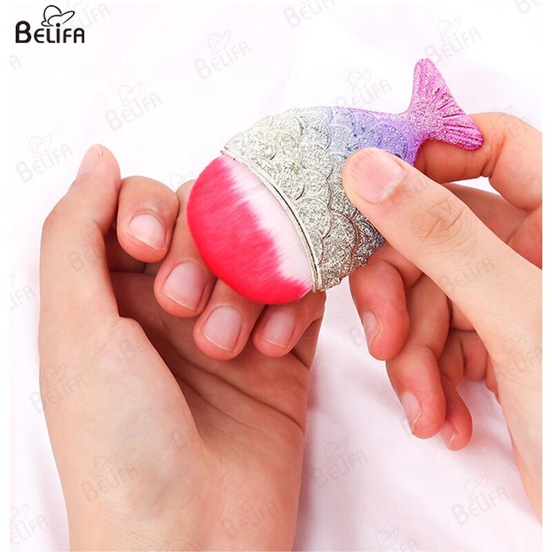 Nail Brush Manufacturer - OEM/ODM New Manicure Fishtail Bottom Cosmetic Dust