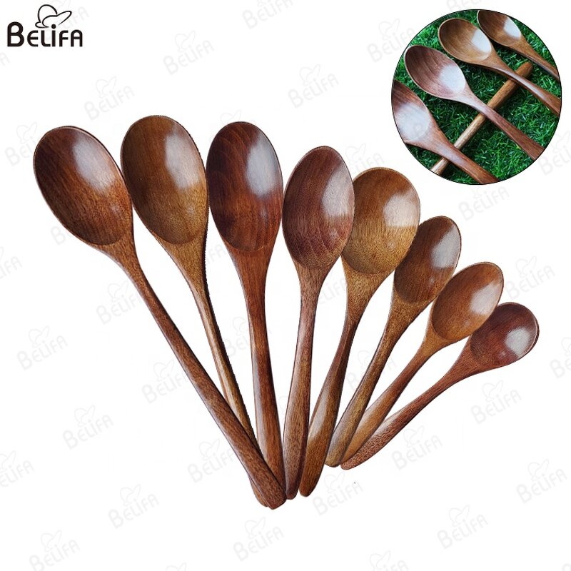 Wooden Spoon Manufacturer - OEM/ODM Eco Friendly Long Handle Tea Coffee Mixing