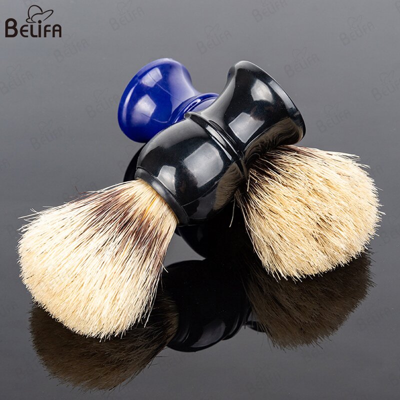 Shave Brush Manufacturer - OEM Custom Man Salon Wooden Handle Bristle Badger