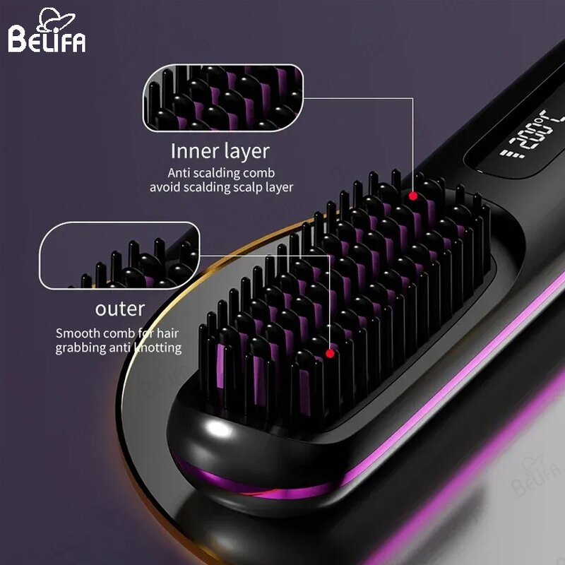 Straightening Brush Manufacturer - OEM/ODM Portable for Travel Negative Ions Fast