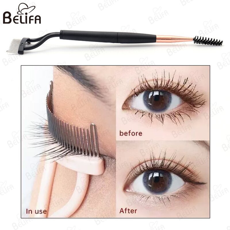 Eyebrow Comb Manufacturer - OEM/ODM Hot Sale 2 in 1 Folding Eyelash Separator