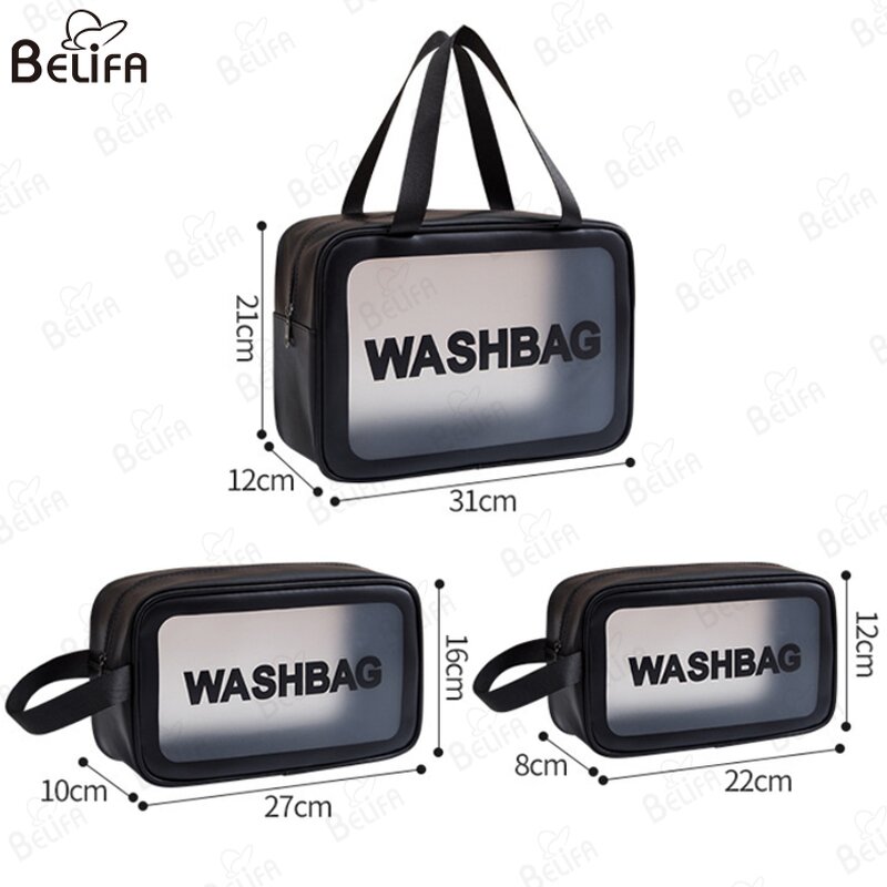 Makeup Bag Set Manufacturer - Wholesale Pink Clear with Custom Logo Travel