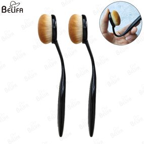 Foundation Brush Manufacturer - OEM/ODM New Toothbrush Type Black Bent Powder