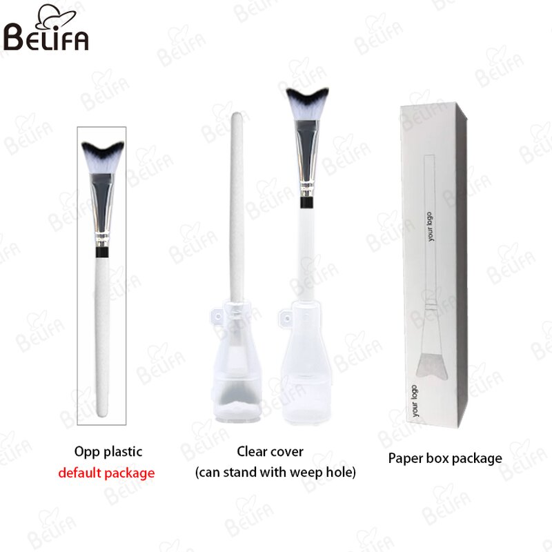 Eyelash Cleansing Brush Manufacturer - OEM/ODM New Wooden Handle Curved Fluffy