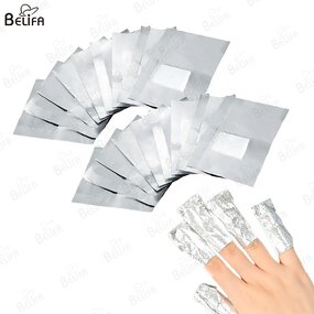 Nail Removal Foil Manufacturer - OEM/ODM Hot Selling 100pcs Aluminum Foil Soak