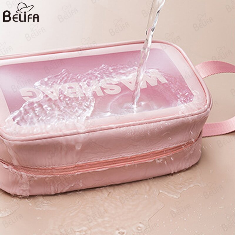 Makeup Bag Manufacturer - OEM/ODM Portable Waterproof PU Transparent Clear