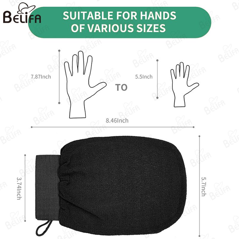 Bath Gloves Manufacturer - OEM/ODM Eco-friendly Spa White Body Mitt Scrub