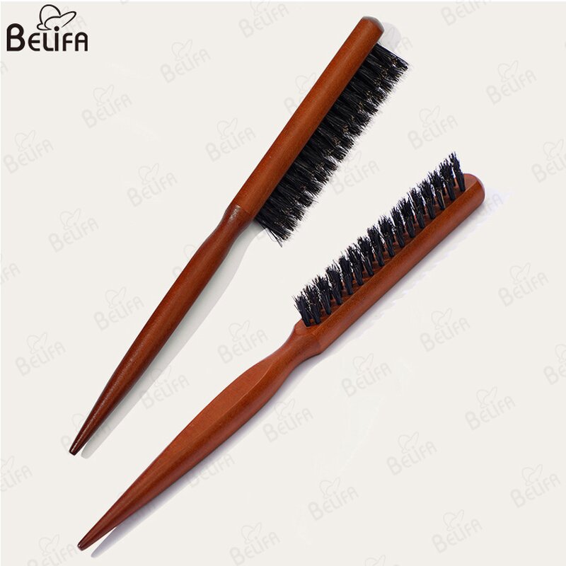 Boar Bristle Hair Brush Manufacturer - Wholesale Compact Slim Teasing Comb Anti-Static