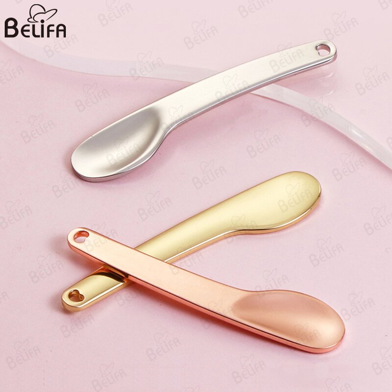 Eye Cream Spoon Manufacturer - OEM Customize Logo Metallic Mini Gold Silver