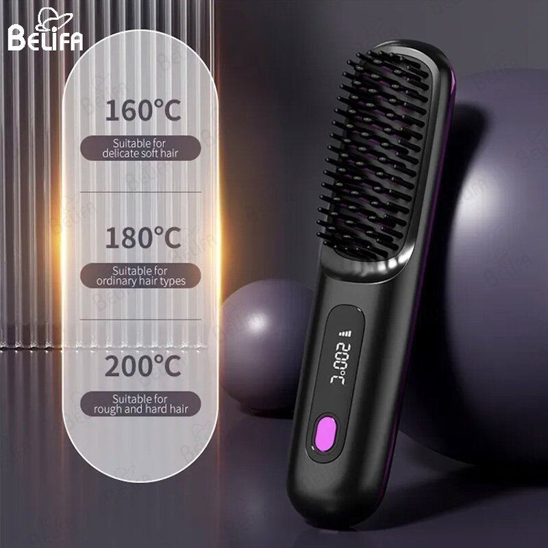 Electric Hair Straightener Comb Manufacturer - OEM/ODM New Design USB Rechargeable