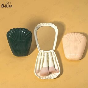 Makeup Brush Set Manufacturer - OEM/ODM 5 PCS Shell Mirror Blush Powder Brush