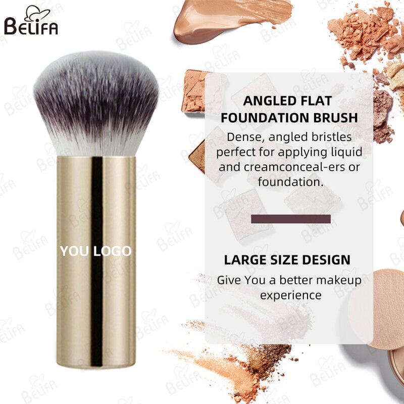 Kabuki Brush Manufacturer - OEM/ODM Luxurious Soft Synthetic Goat Hair Powder