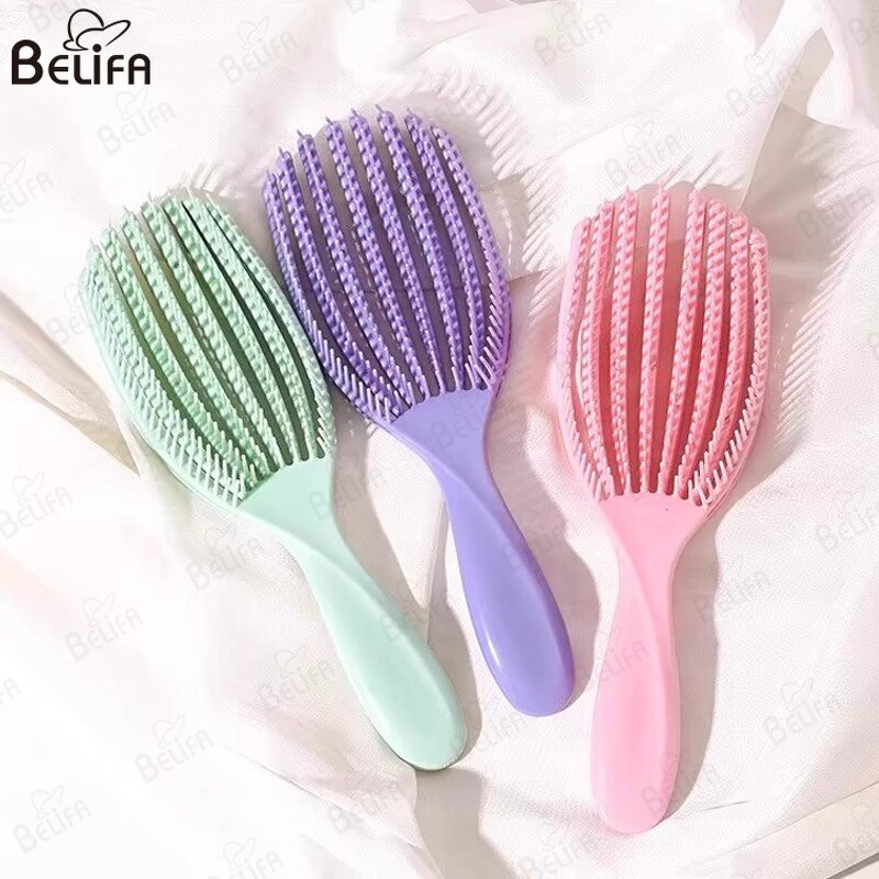 Detangling Hair Brush Manufacturer - OEM/ODM New Vented 8 Row Wet Dry Octopus