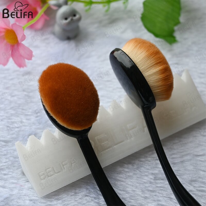 Foundation Brush Manufacturer - OEM/ODM New Toothbrush Type Black Bent Powder