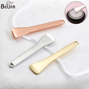 Cosmetic Spatula Manufacturer - OEM Custom Metal Face Lifting Scoop Mini Spoon