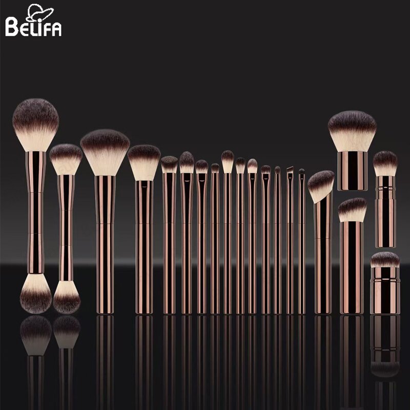 Contour Powder Brush Manufacturer - OEM Custom 20Pcs Soft Nylon Hair Highlighter