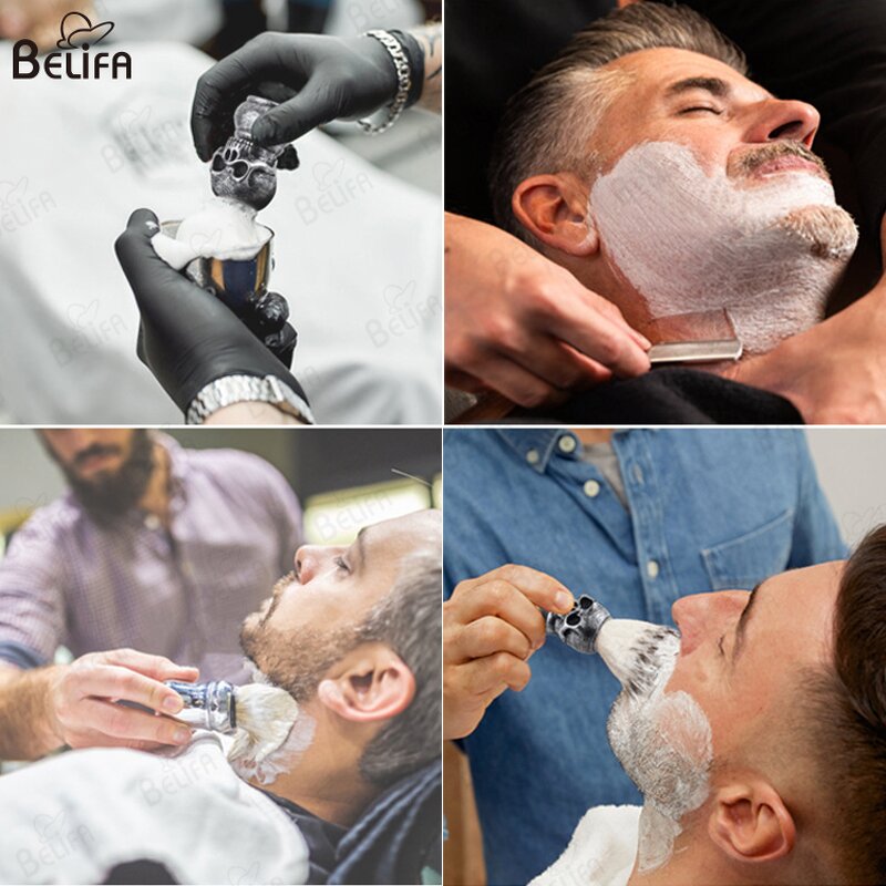 Shaving Brush Manufacturer - OEM/ODM Vintage Facial Clean 3D Skull with Bowl