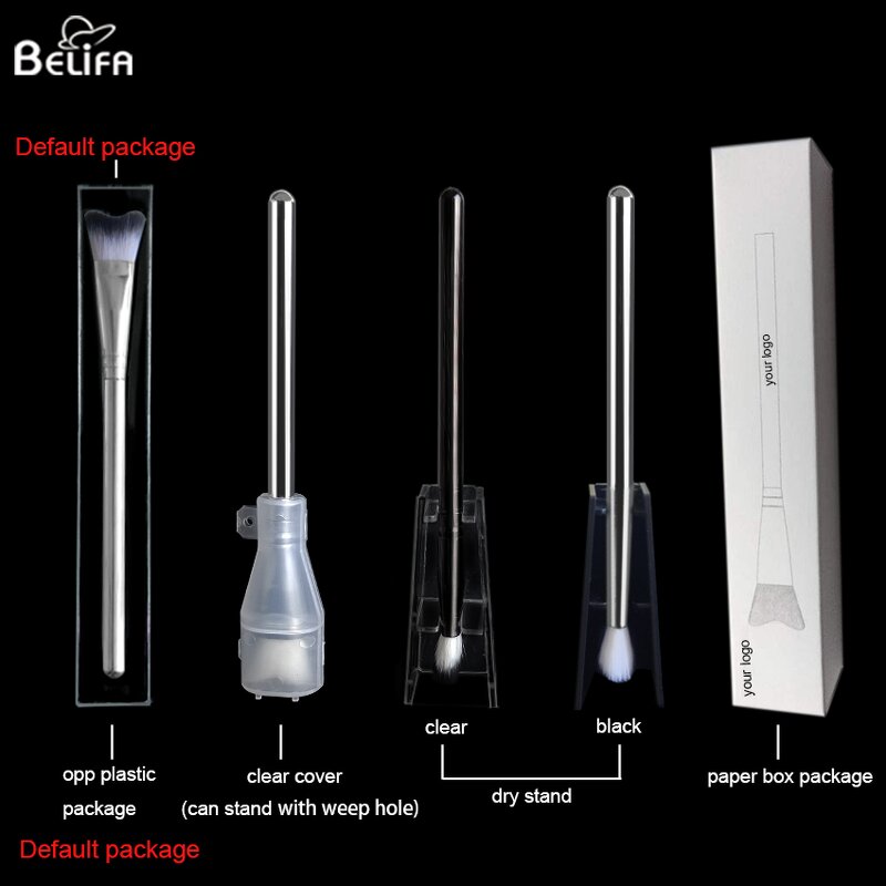 Eyelash Cleansing Brush Manufacturer - OEM/ODM Metal Plastic V Shape Swoop Curved