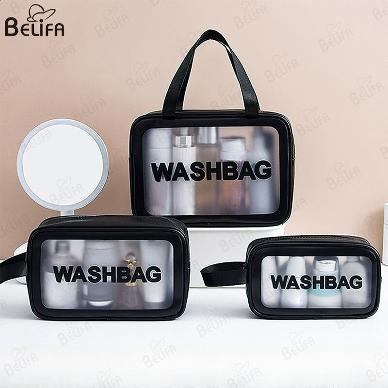 Cosmetic Bag Manufacturer - OEM Custom PVC Transparent Clear Zipper Organizer