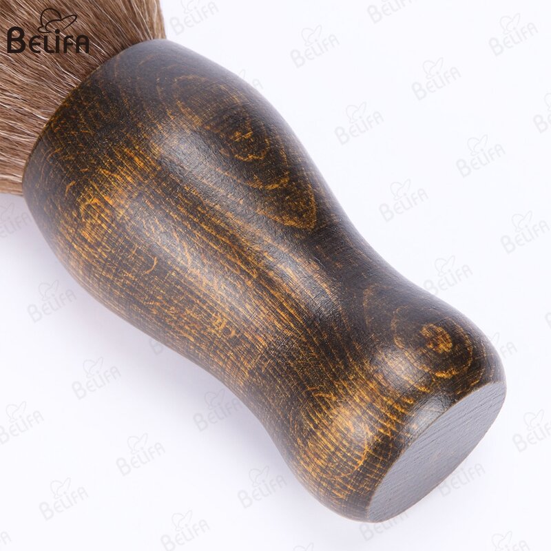 Barber Brush Manufacturer - OEM/ODM High Quality Wood Handle Soft Fiber Hair