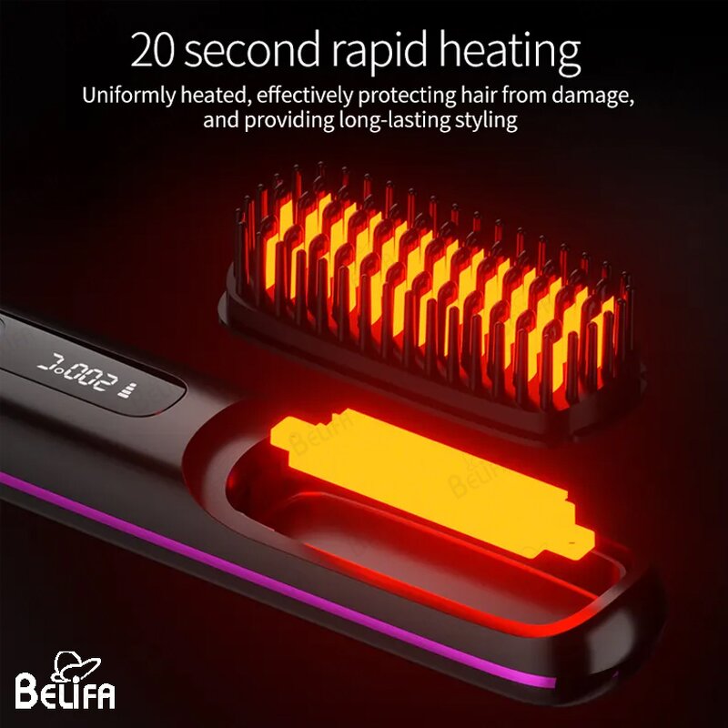 Straightening Brush Manufacturer - OEM/ODM Portable for Travel Negative Ions Fast